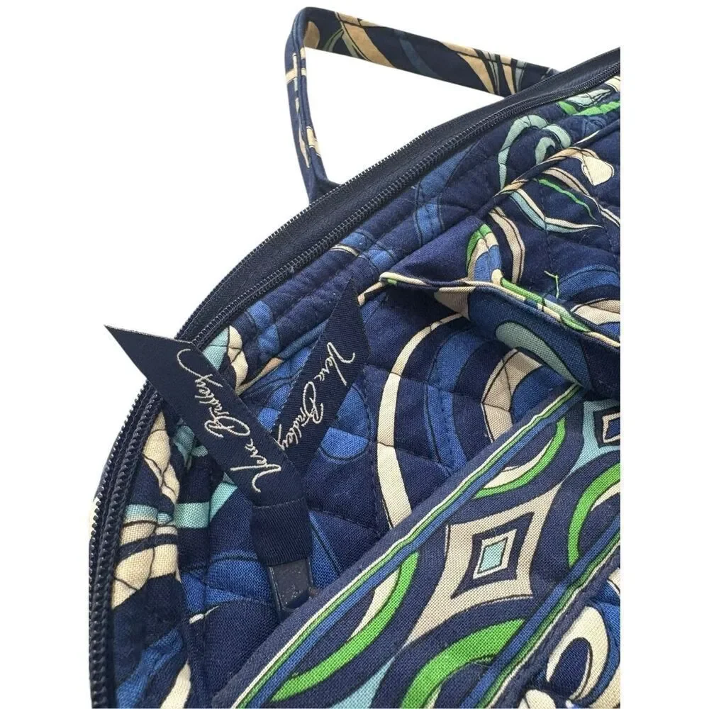 Vera Bradley Laptop Case Women One Size Chelsea Blue Quilted